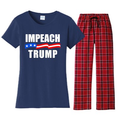 Impeach Trump Resist Anti Trump Women's Flannel Pajama Set