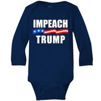 Impeach Trump Resist Anti Trump Baby Long Sleeve Bodysuit