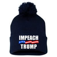 Impeach Trump Resist Anti Trump Pom Pom 12in Knit Beanie