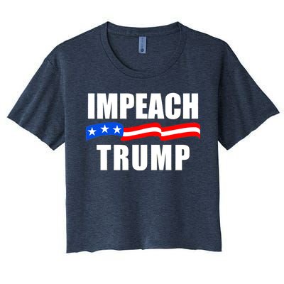 Impeach Trump Resist Anti Trump Women's Crop Top Tee