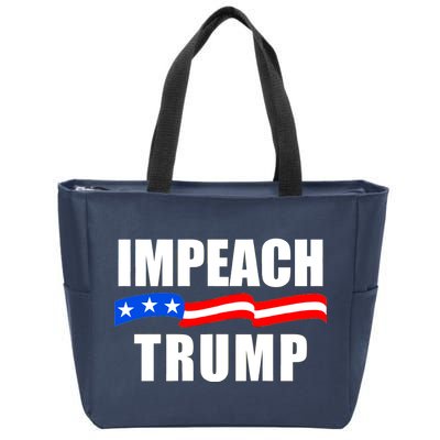 Impeach Trump Resist Anti Trump Zip Tote Bag