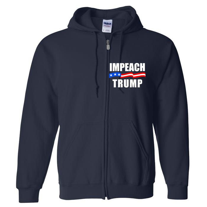 Impeach Trump Resist Anti Trump Full Zip Hoodie