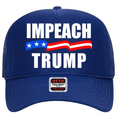 Impeach Trump Resist Anti Trump High Crown Mesh Back Trucker Hat