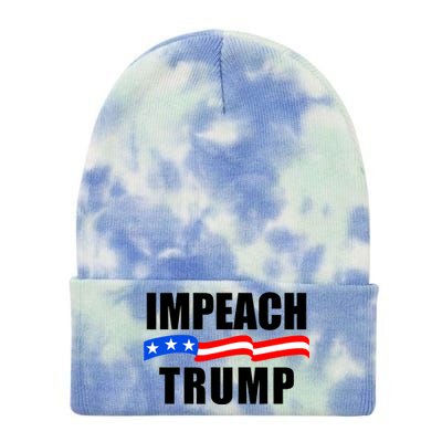 Impeach Trump Resist Anti Trump Tie Dye 12in Knit Beanie