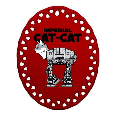 Imperial Cat Ceramic Oval Ornament