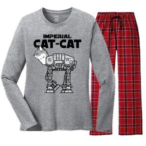 Imperial Cat Women's Long Sleeve Flannel Pajama Set 