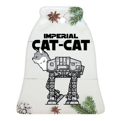 Imperial Cat Ceramic Bell Ornament