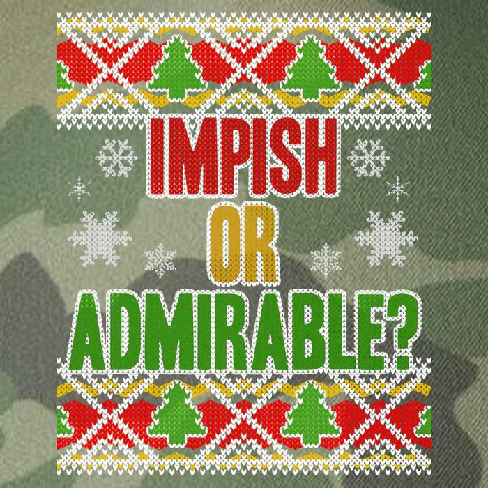 Impish or Admirable Ugly Christmas Legacy Tie Dye Trucker Hat