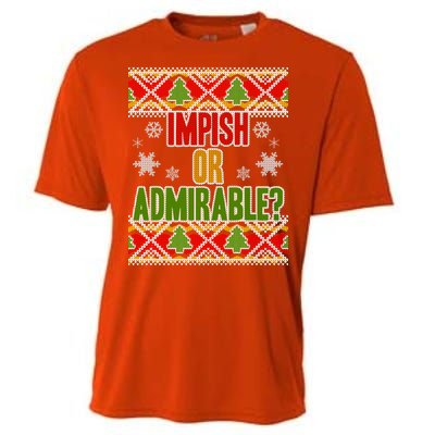 Impish or Admirable Ugly Christmas Cooling Performance Crew T-Shirt