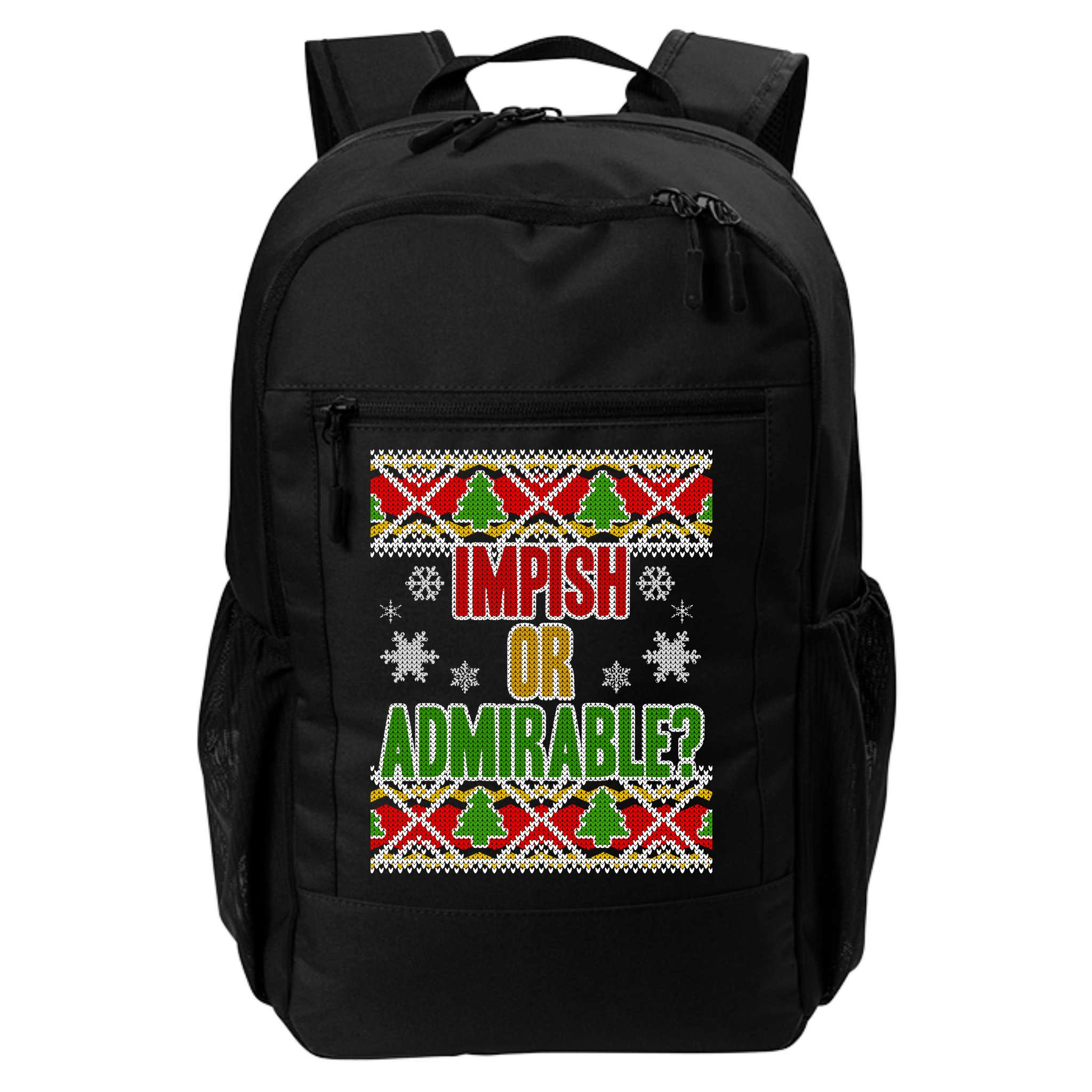 Impish or Admirable Ugly Christmas Backpack
