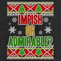 Impish or Admirable Ugly Christmas Adult Drive Performance Visor