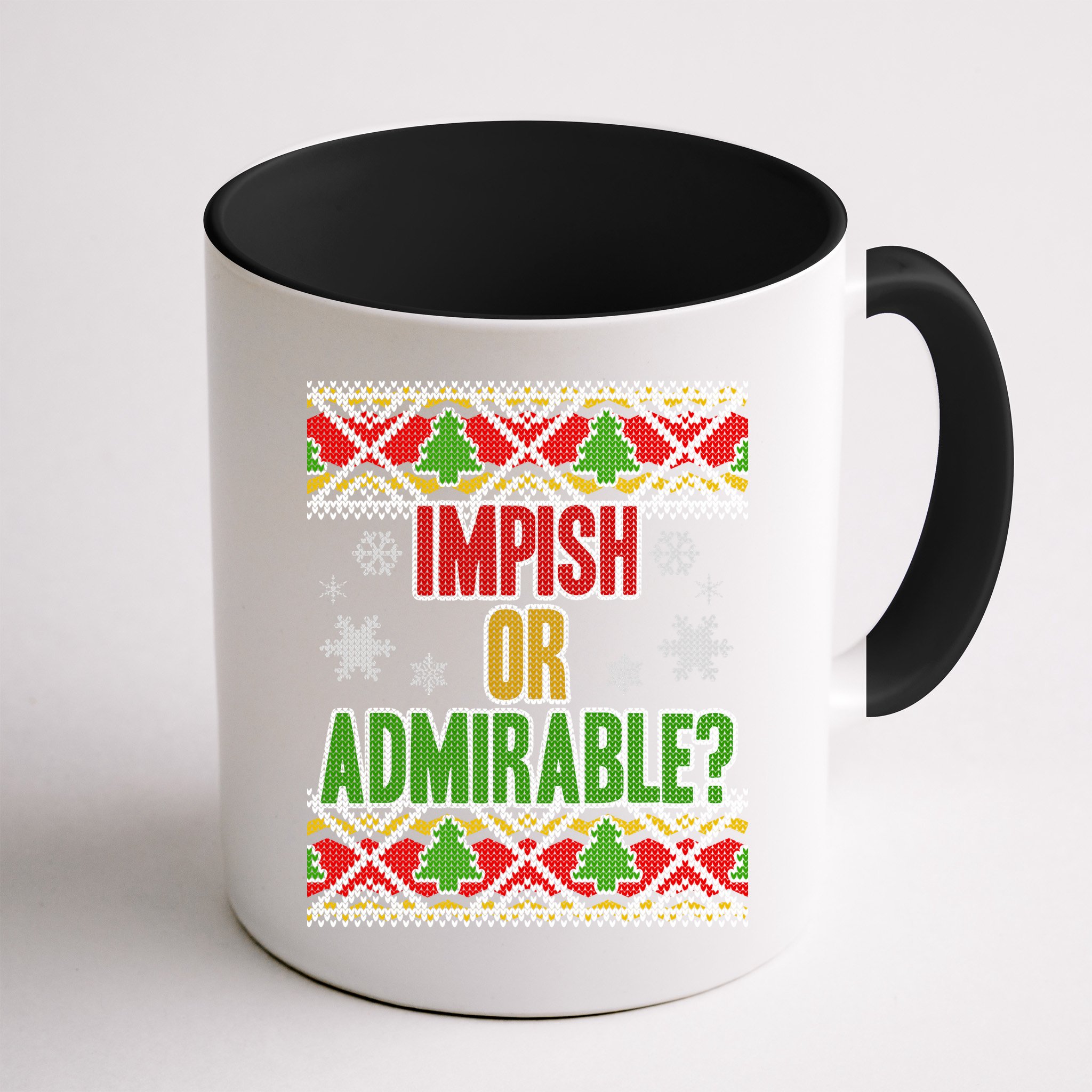 Impish or Admirable Ugly Christmas Mug