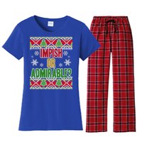 Impish or Admirable Ugly Christmas Women's Flannel Pajama Set