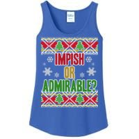 Impish or Admirable Ugly Christmas Ladies Essential Tank