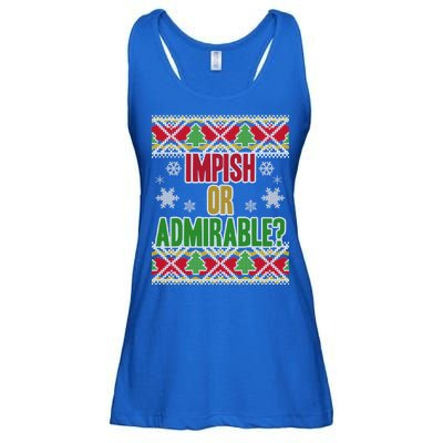 Impish or Admirable Ugly Christmas Ladies Essential Flowy Tank