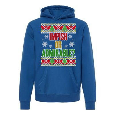 Impish or Admirable Ugly Christmas Premium Hoodie