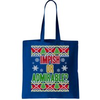 Impish or Admirable Ugly Christmas Tote Bag