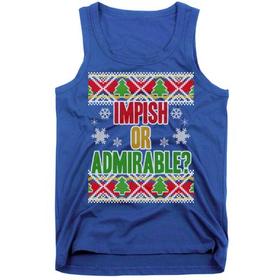 Impish or Admirable Ugly Christmas Tank Top