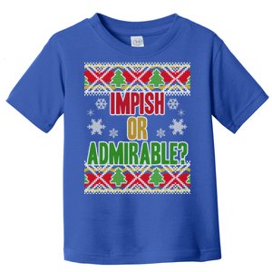 Impish or Admirable Ugly Christmas Toddler T-Shirt