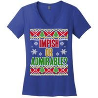 Impish or Admirable Ugly Christmas Women's V-Neck T-Shirt