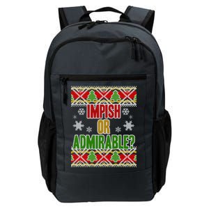 Impish or Admirable Ugly Christmas Daily Commute Backpack