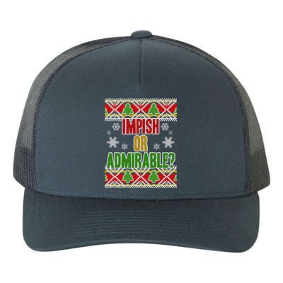 Impish or Admirable Ugly Christmas Yupoong Adult 5-Panel Trucker Hat