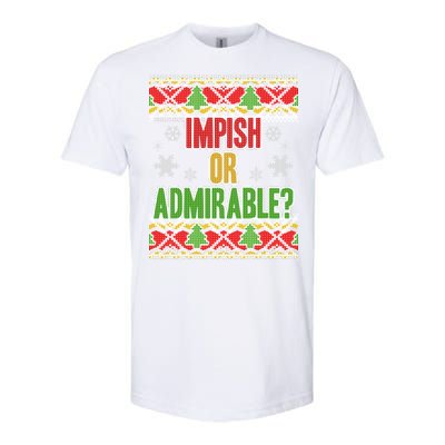 Impish or Admirable Ugly Christmas Softstyle CVC T-Shirt