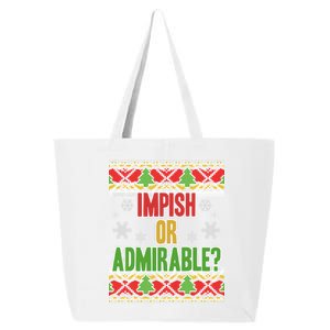 Impish or Admirable Ugly Christmas 25L Jumbo Tote