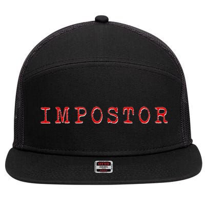 Impostor Game Meme 7 Panel Mesh Trucker Snapback Hat