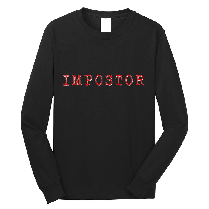 Impostor Game Meme Long Sleeve Shirt