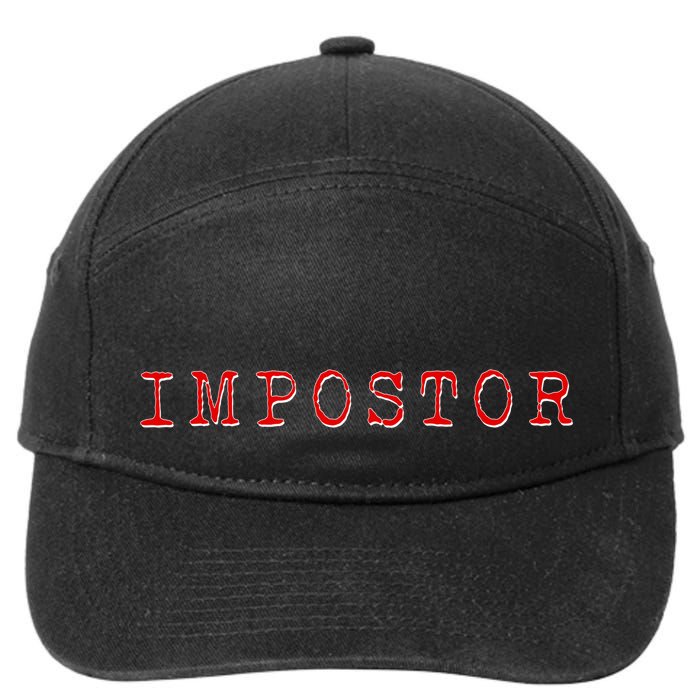 Impostor Game Meme 7-Panel Snapback Hat