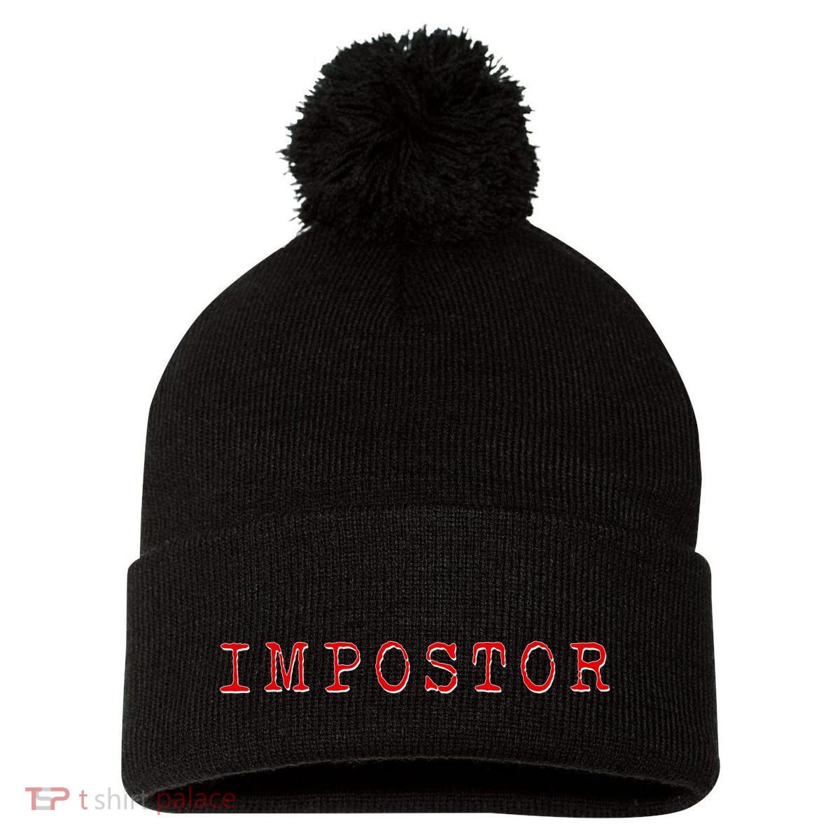 Impostor Game Meme Pom Pom 12in Knit Beanie