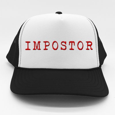 Impostor Game Meme Trucker Hat