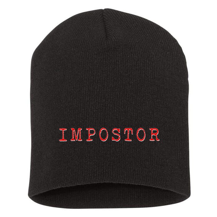 Impostor Game Meme Short Acrylic Beanie