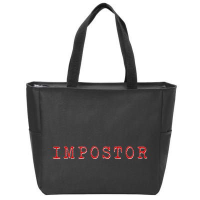 Impostor Game Meme Zip Tote Bag