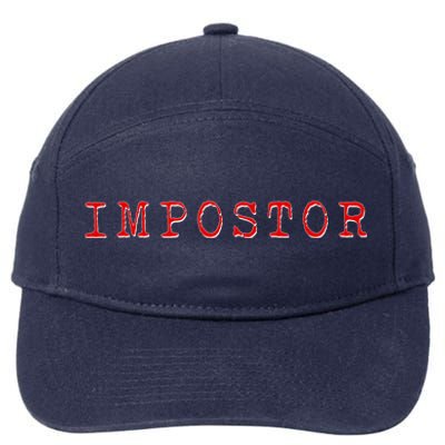 Impostor Game Meme 7-Panel Snapback Hat