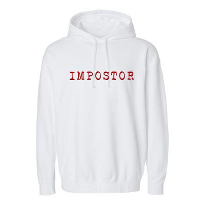 Impostor Game Meme Garment-Dyed Fleece Hoodie