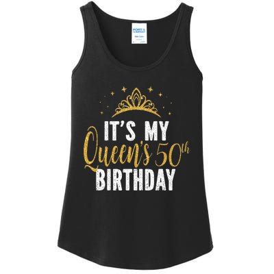 It's My Queen's 50th Birthday Idea For 50 Years Old Woman Ladies Essential Tank