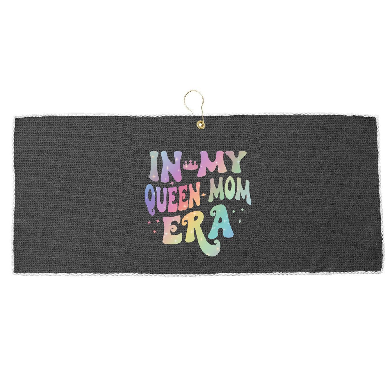 In My Queen Mom Era Gift Large Microfiber Waffle Golf Towel
