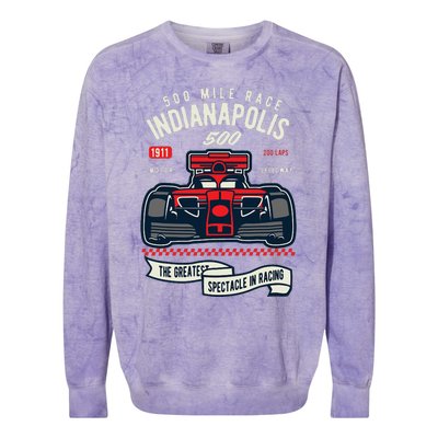 Indianapolis Mile Race Colorblast Crewneck Sweatshirt