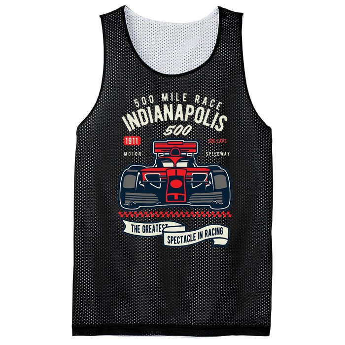 Indianapolis Mile Race Mesh Reversible Basketball Jersey Tank