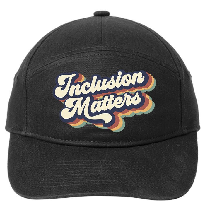 Inclusion Matters Retro Special Education Teacher Women 7-Panel Snapback Hat