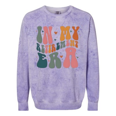 In My Retirement Era Colorblast Crewneck Sweatshirt