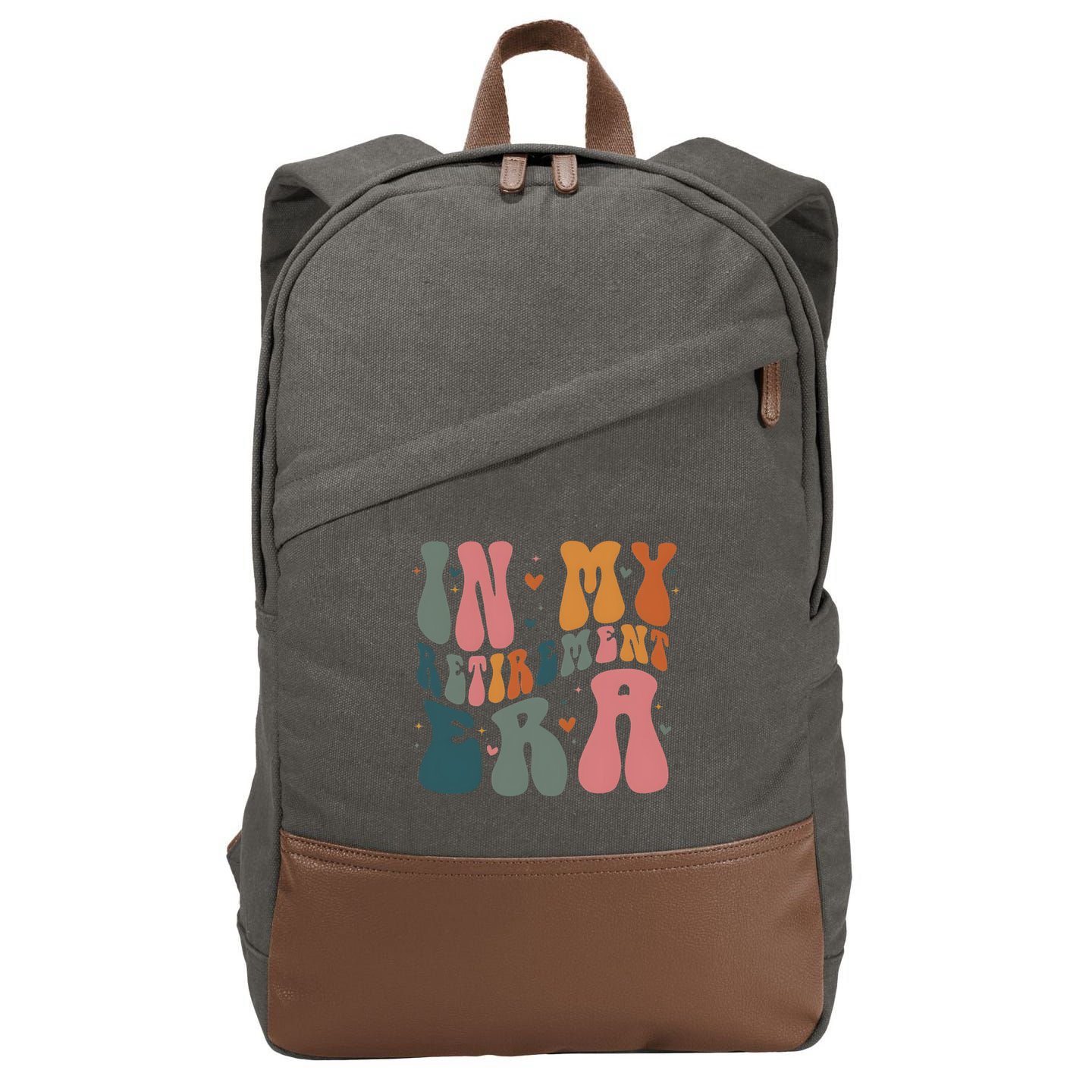 In My Retirement Era Cotton Canvas Backpack