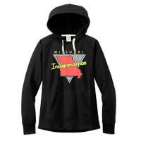 Independence Missouri Retro Triangle Mo City Women's Fleece Hoodie