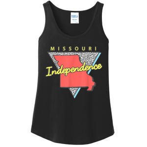 Independence Missouri Retro Triangle Mo City Ladies Essential Tank