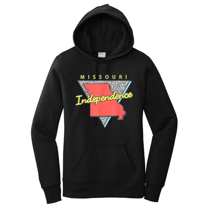 Independence Missouri Retro Triangle Mo City Women's Pullover Hoodie