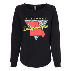 Independence Missouri Retro Triangle Mo City Womens California Wash Sweatshirt