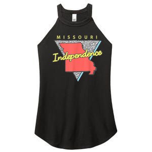 Independence Missouri Retro Triangle Mo City Women's Perfect Tri Rocker Tank