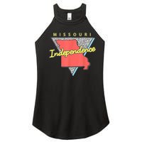 Independence Missouri Retro Triangle Mo City Women's Perfect Tri Rocker Tank